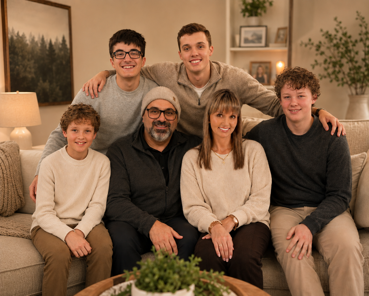 Tammy Abi-Khalil with her family